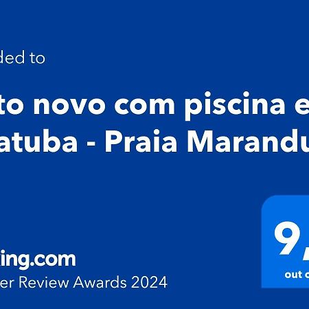 Apto Novo Com Piscina Em Ubatuba - Praia Maranduba Exterior foto